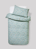 Teal Blue Terrazzo duvet cover and pillowcases set (British brand)