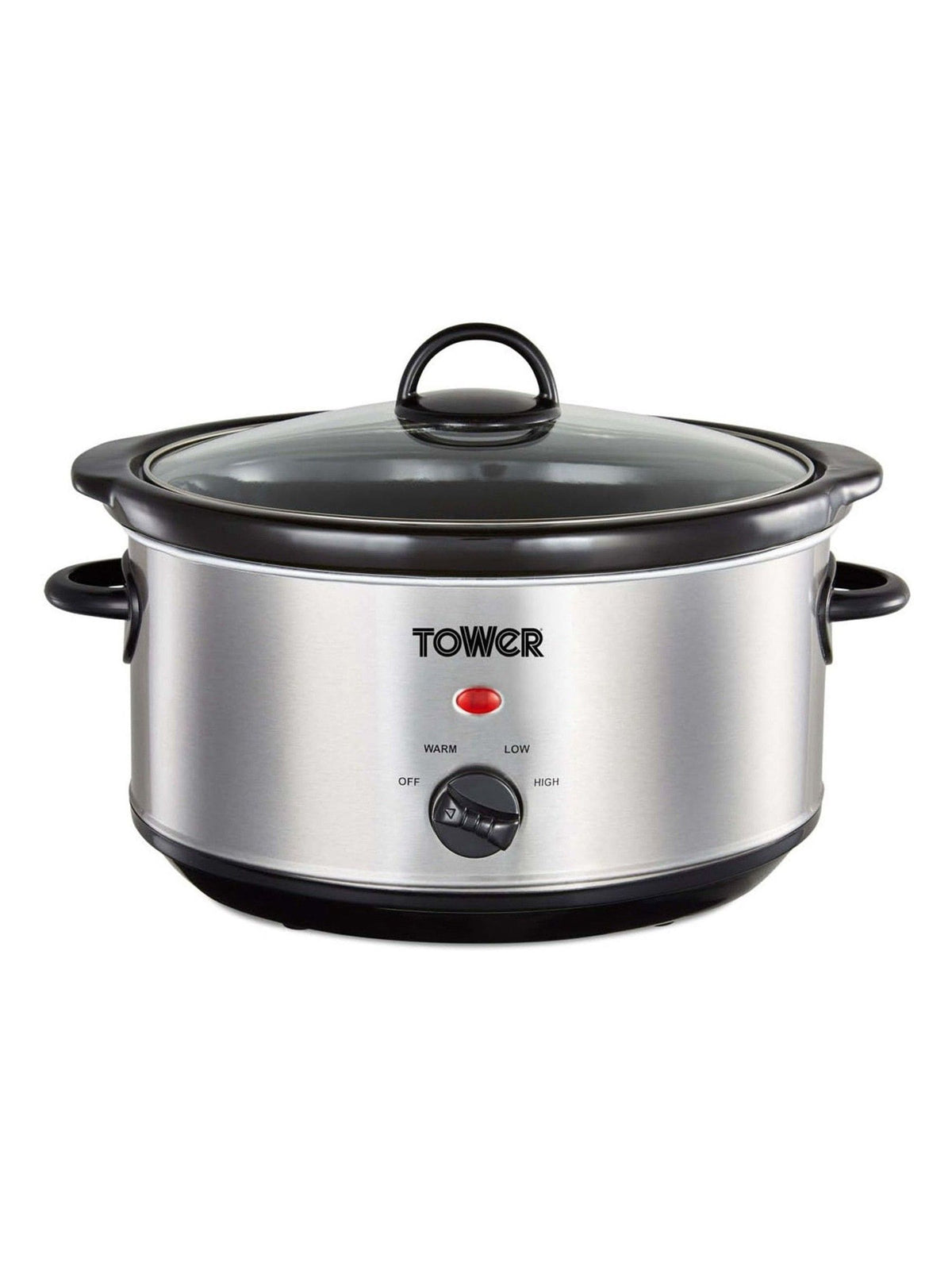 Tower 3.5L stainless steel slow cooker - British product