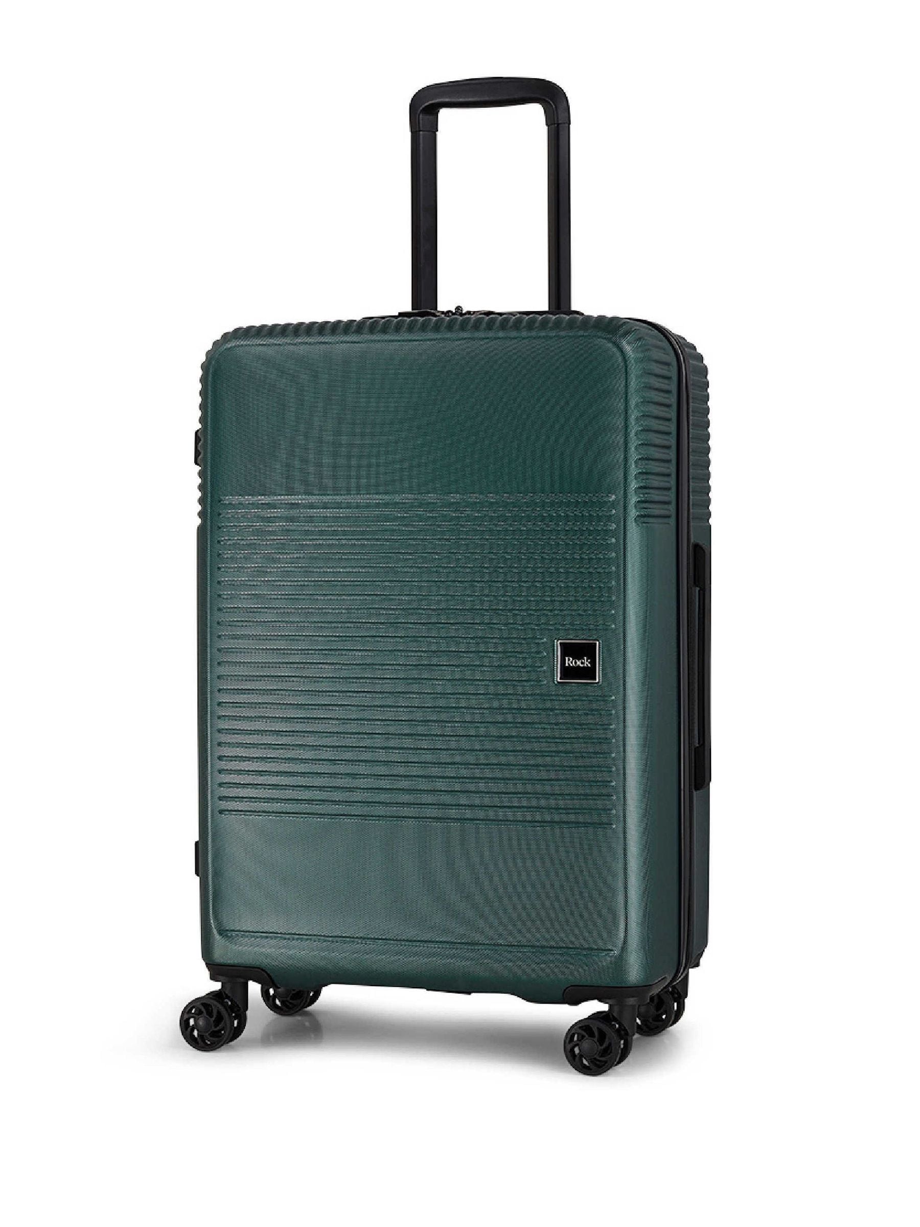 Rock green medium suitcase (British brand)
