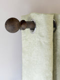 Laura Ashley Dark Chestnut Brown Mitchell Eyelet Pole Set 28mm