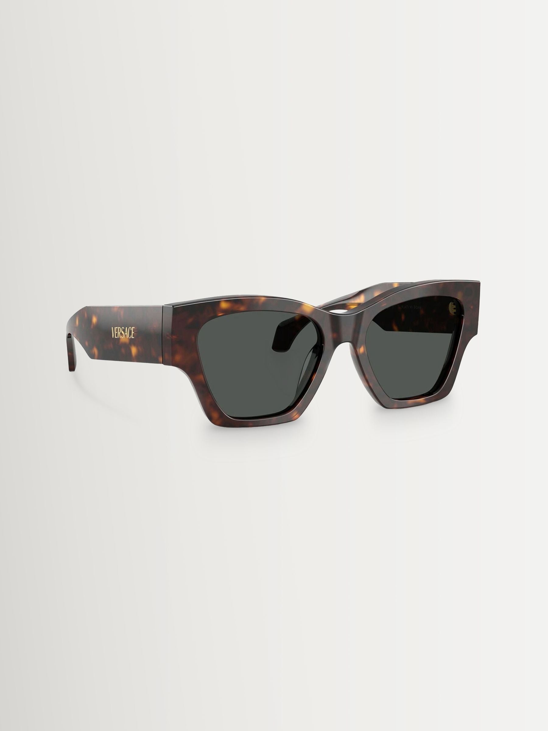 Versace square sunglasses dark havana, imported from the UK