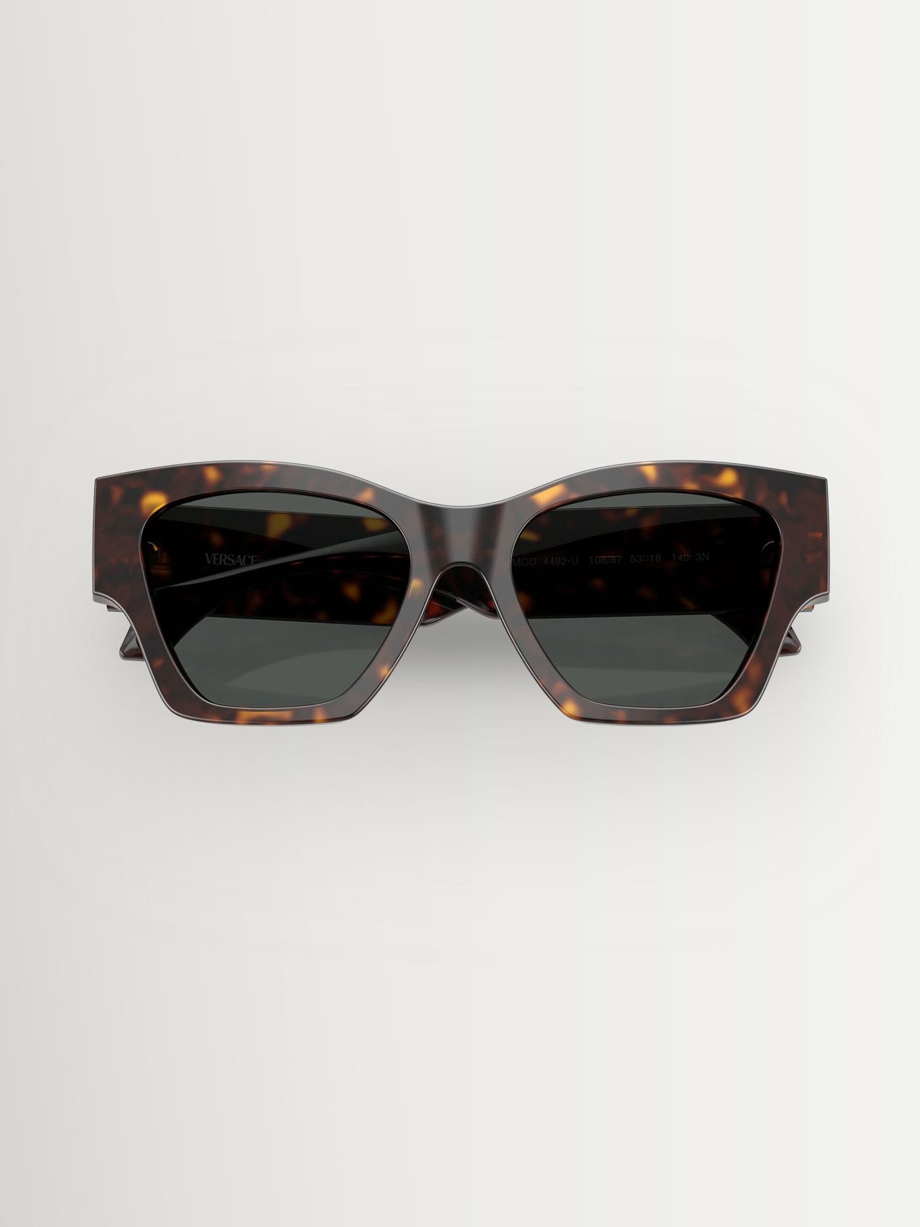 Versace square sunglasses dark havana, imported from the UK
