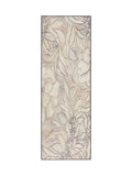 Hug Rug natural grey art floral runner 75x220cm - British product