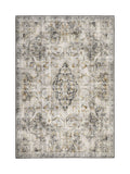 Hug Rug washable baroque rug in gold and grey, UK version