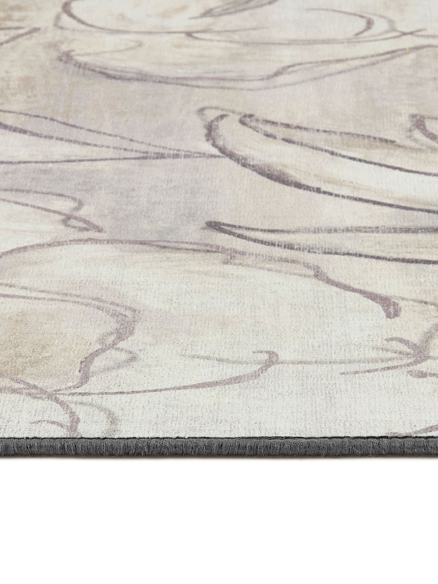 Hug Rug washable art floral print rug - British product