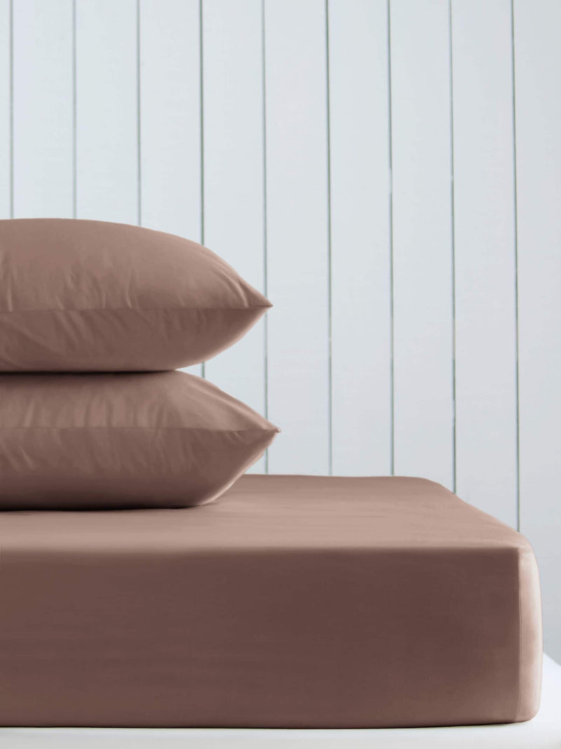Purple Blackberry Cotton Rich Deep Fitted Bed Sheet