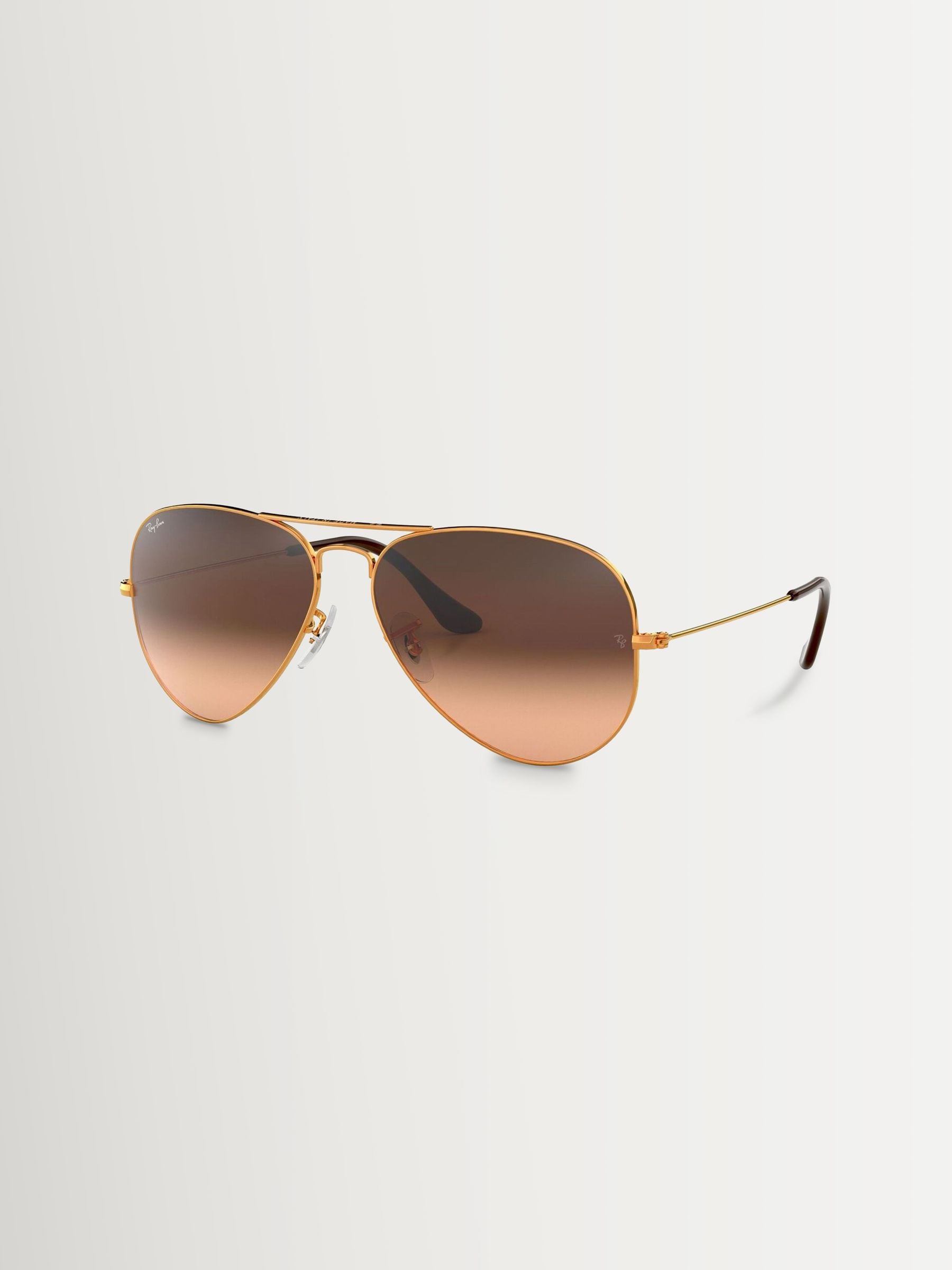 Ray-Ban metal aviator sunglasses brown gradient large, imported from the UK