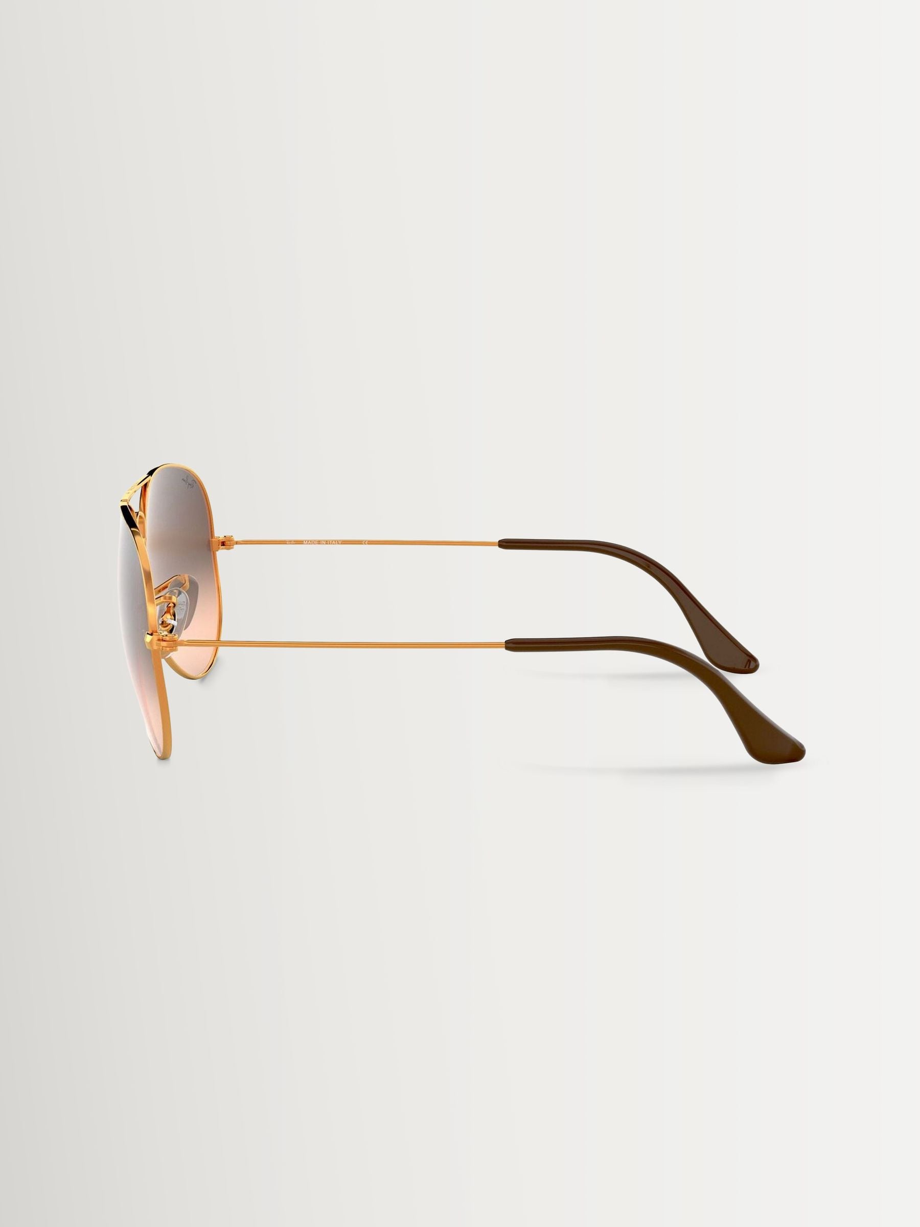 Ray-Ban metal aviator sunglasses brown gradient large, imported from the UK