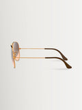 Ray-Ban metal aviator sunglasses brown gradient large, imported from the UK