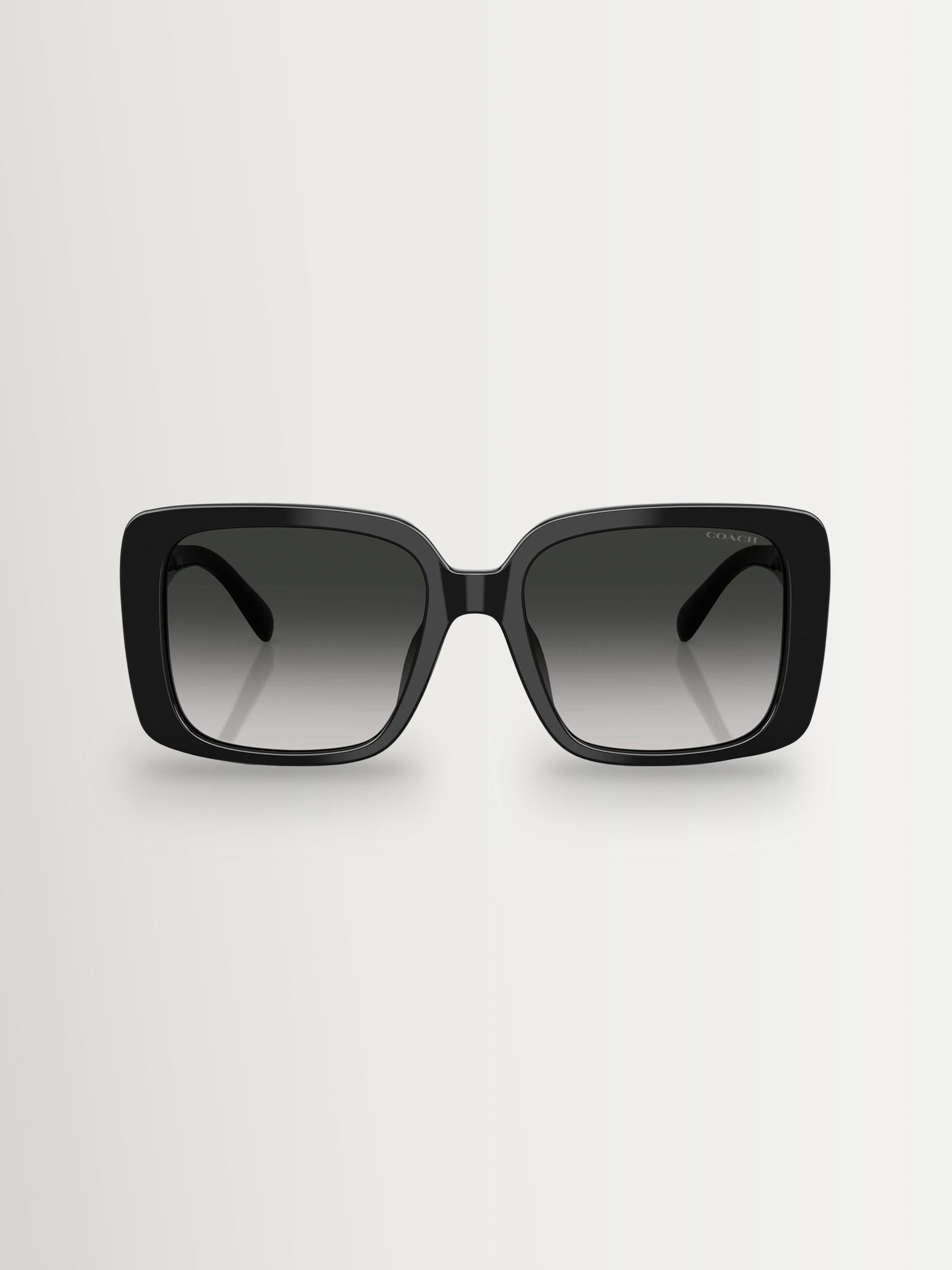 Coach square sunglasses black frame grey gradient lenses - British product