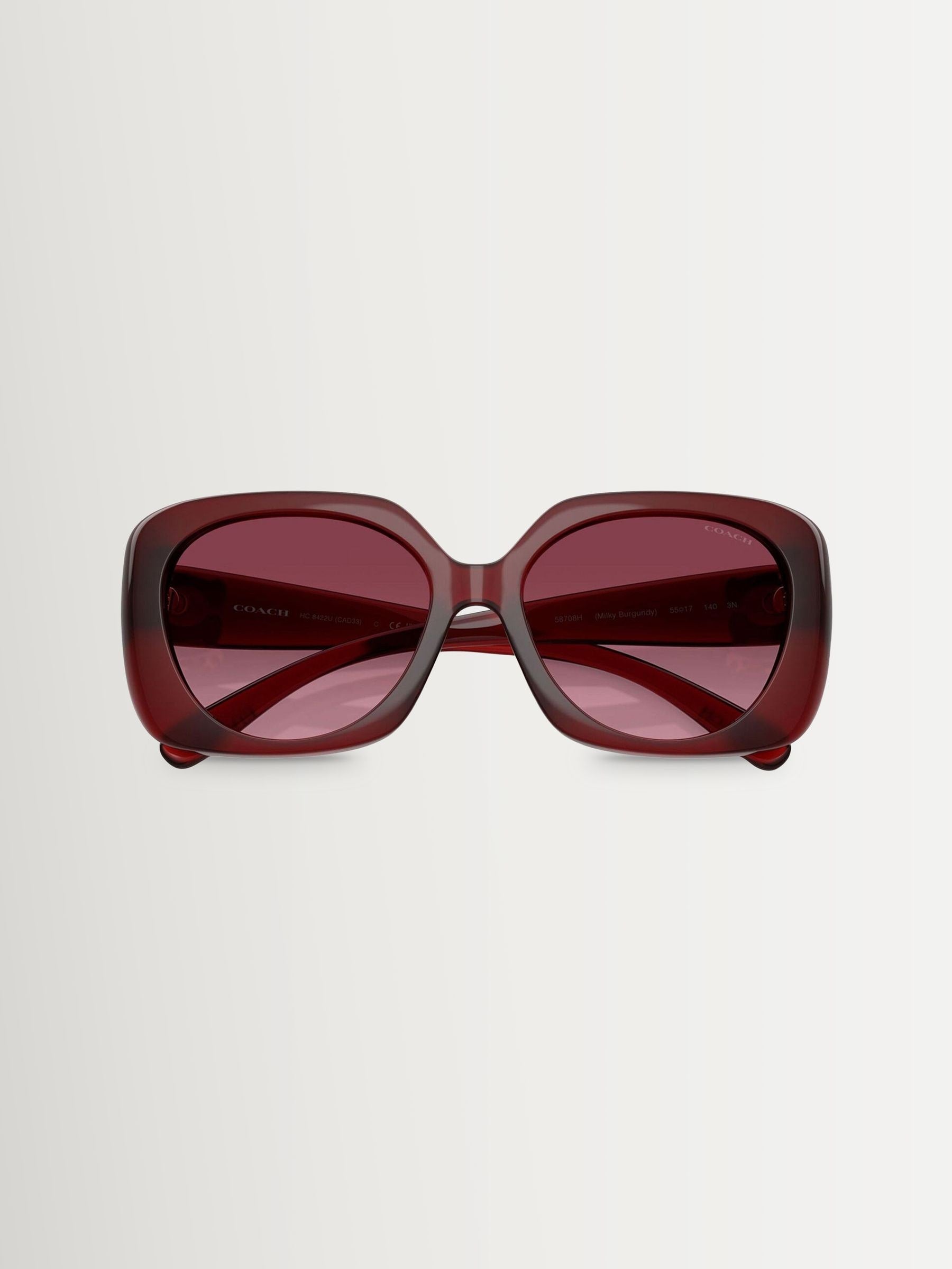COACH burgundy square sunglasses - British product