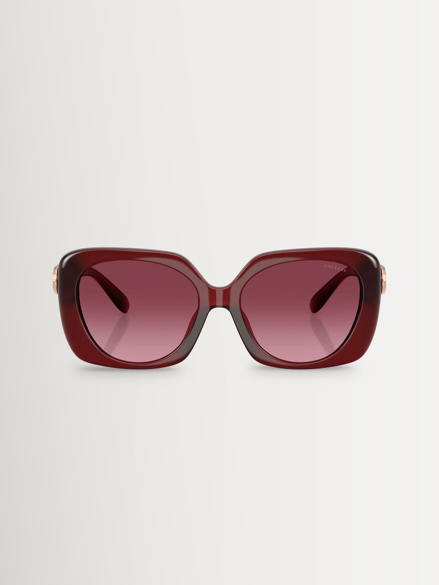 COACH burgundy square sunglasses - British product