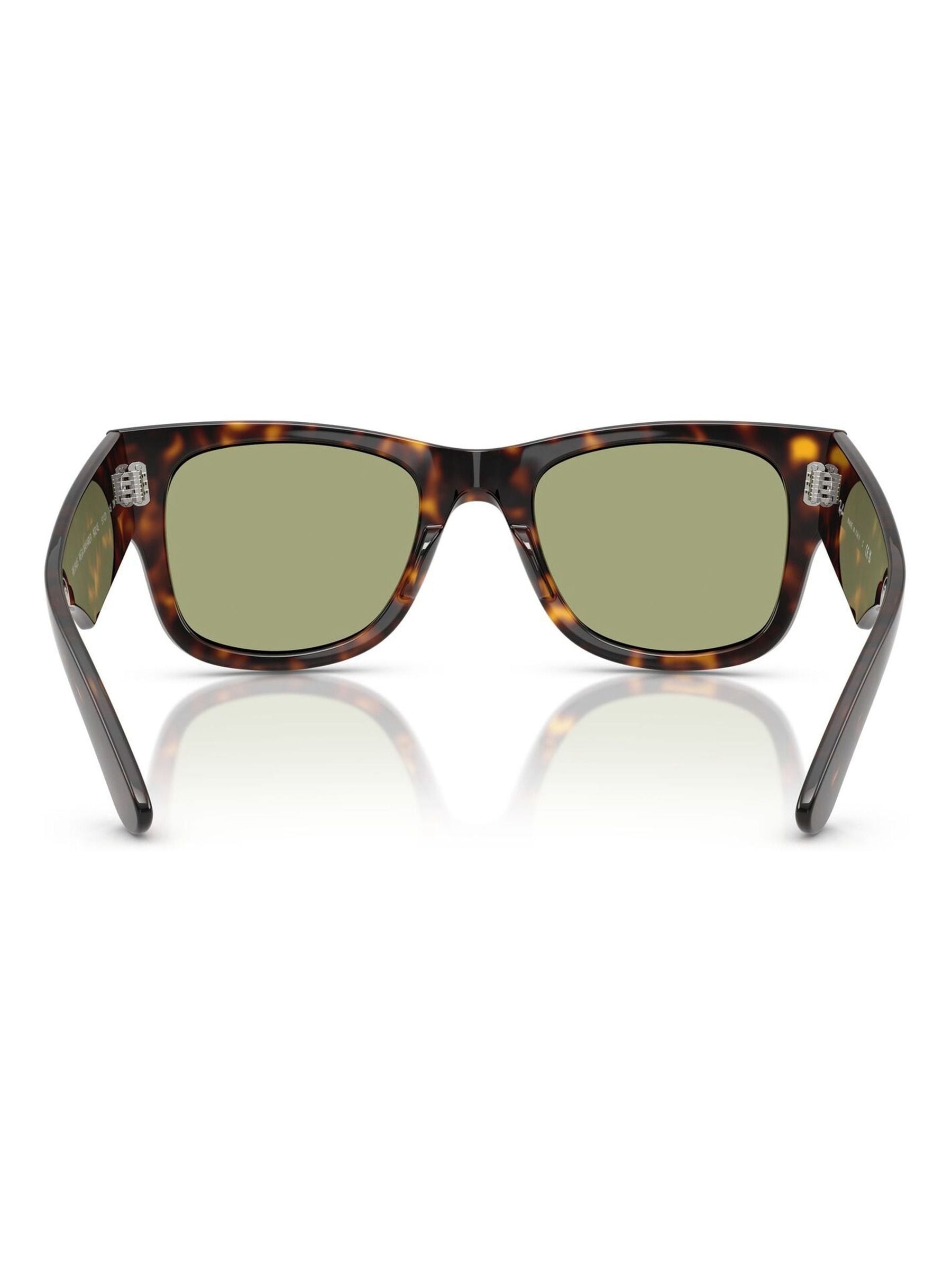 نظارات شمسية Ray-Ban Mega Wayfarer بنية، مستوردة من المملكة المتحدة