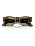 نظارات شمسية Ray-Ban Mega Wayfarer بنية، مستوردة من المملكة المتحدة