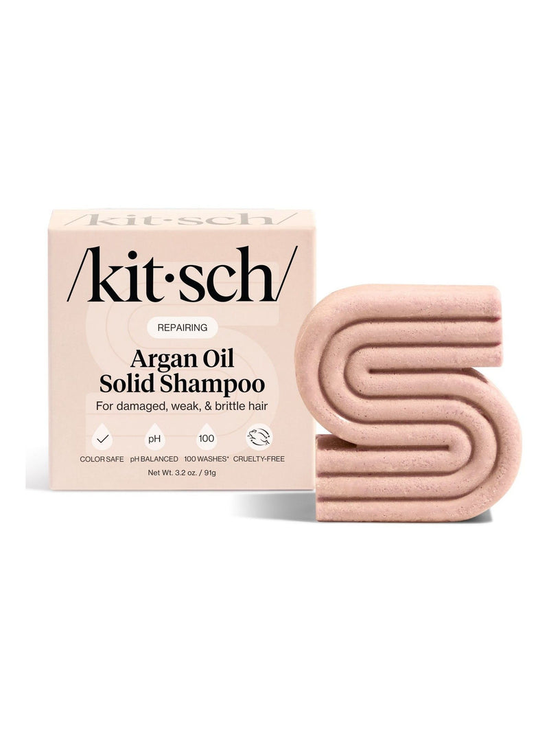 Kitsch repairing argan oil shampoo bar, UK version