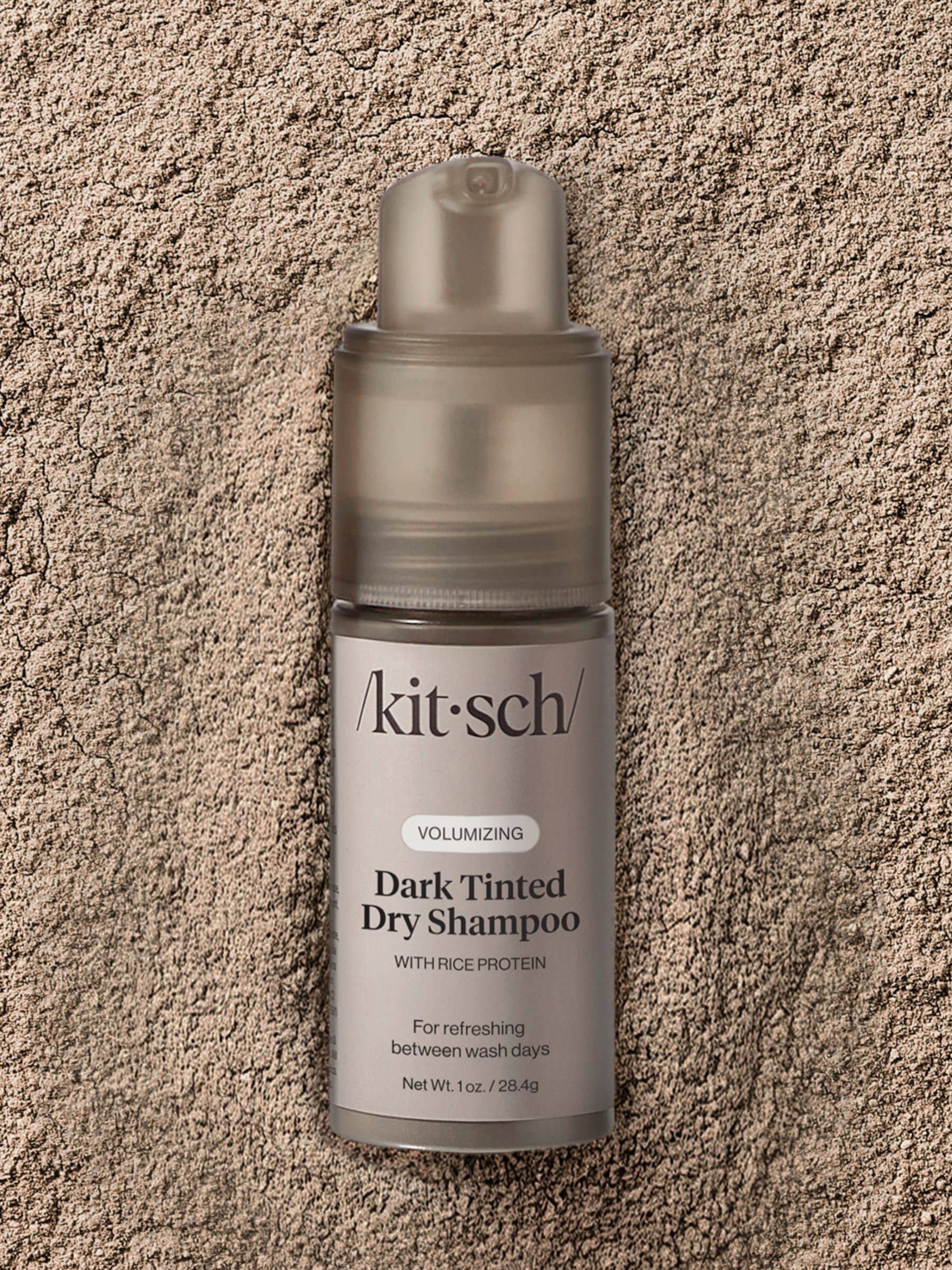 Kitsch dark tinted volumizing rice protein dry shampoo 1 oz, UK version