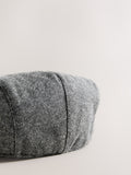 Charcoal herringbone flat cap, UK version