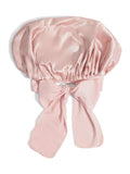 Kitsch satin hair bonnet adjustable oversized blush - British product