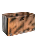 Ivyline Copper Hampton rectangular planter, UK version