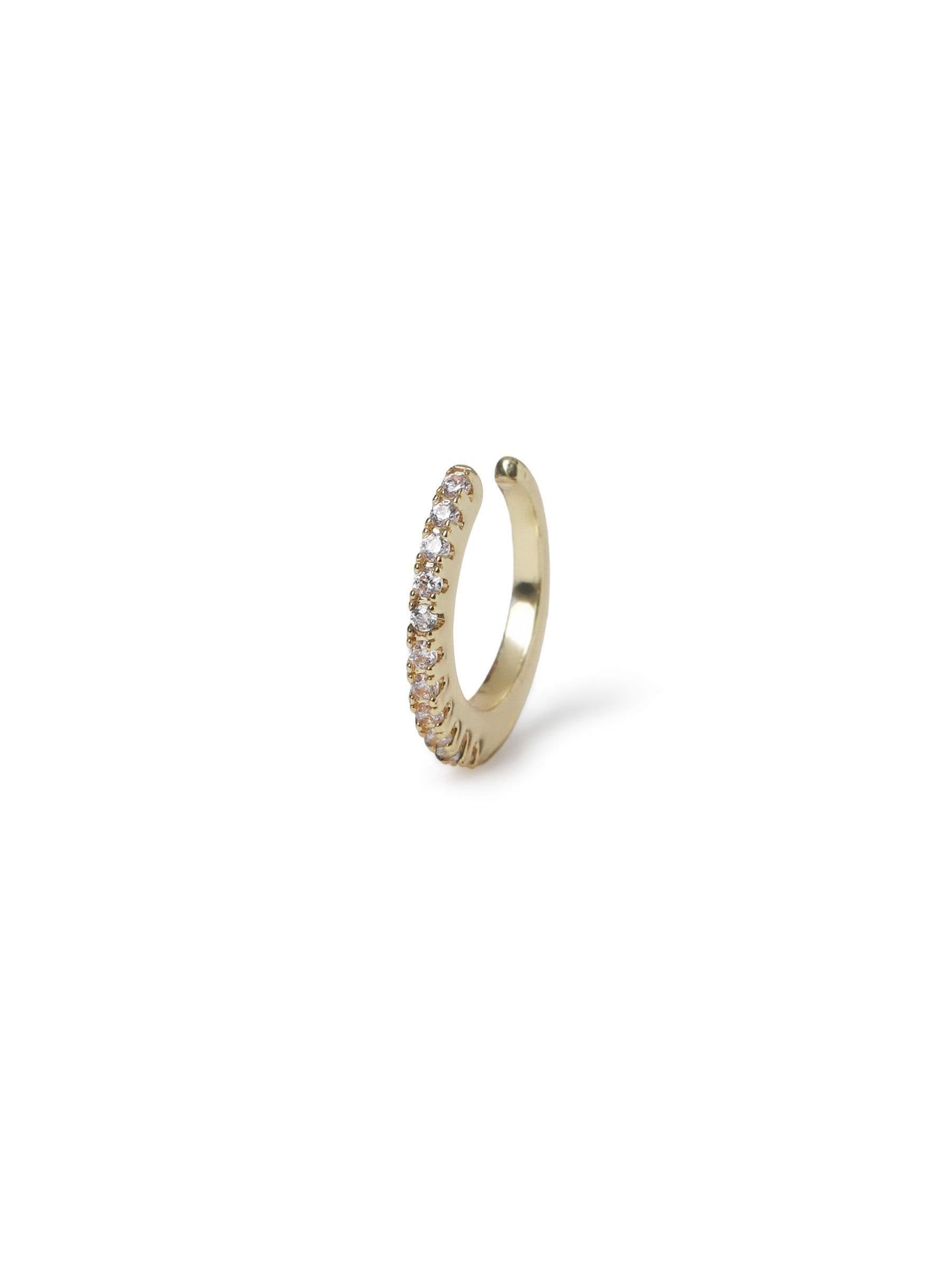 Aela gold tone cubic zirconia ear cuff - British product