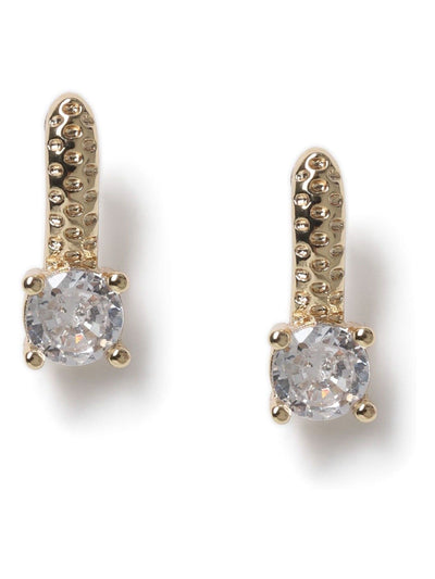 Next Aela Gold Tone Cubic Zirconia Piercing Stud Earrings- Buy online at McGrocer