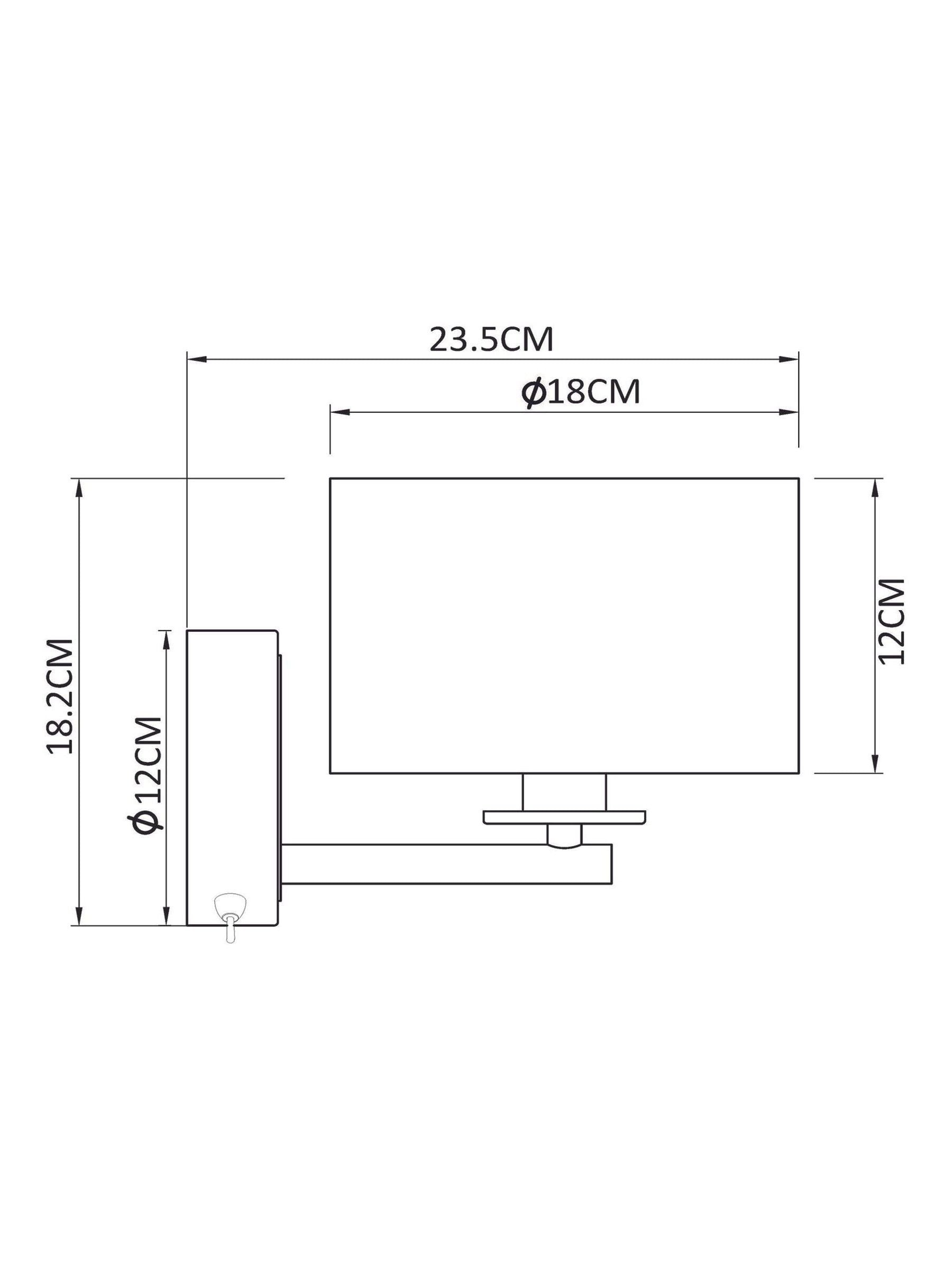 Hudson brass rechargeable wall light (British brand)