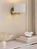 Hudson brass rechargeable wall light (British brand)