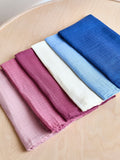JoJo Maman Bébé pastel muslin cloths 6-pack 60x60cm, imported from the UK