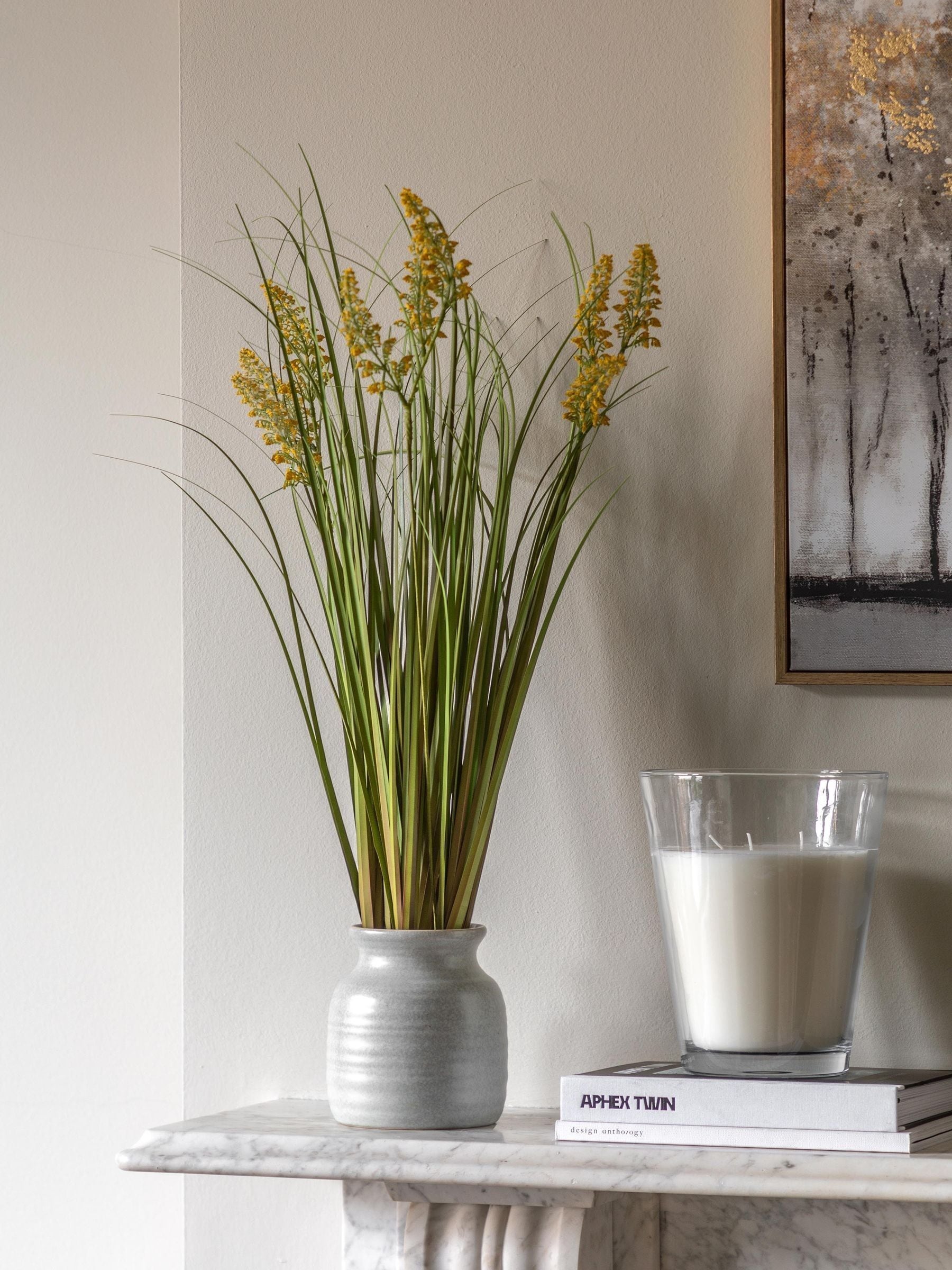 Gallery Home faux potted grass with wildflowers, UK version