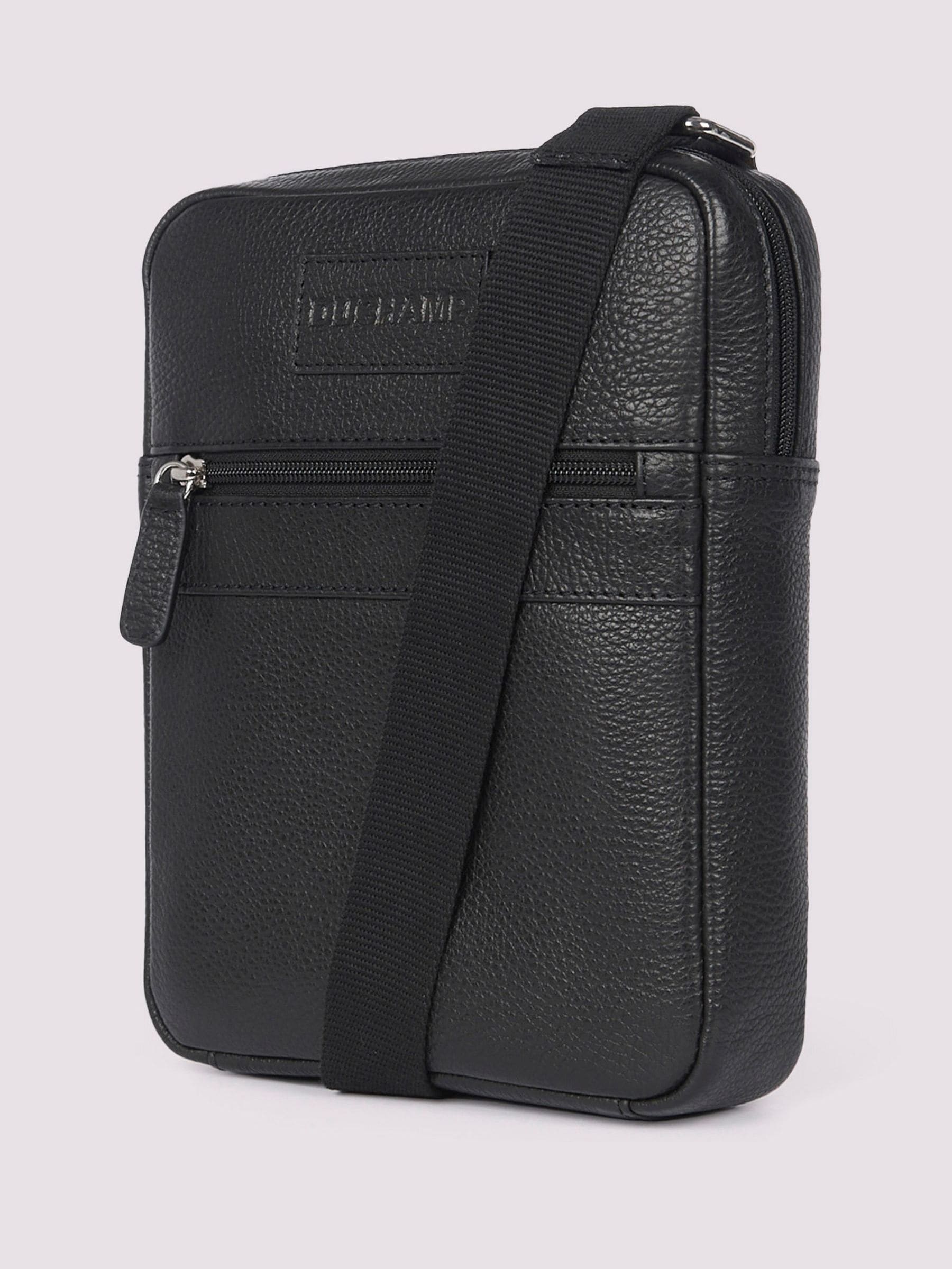 Duchamp black men's cross-body bag, UK version