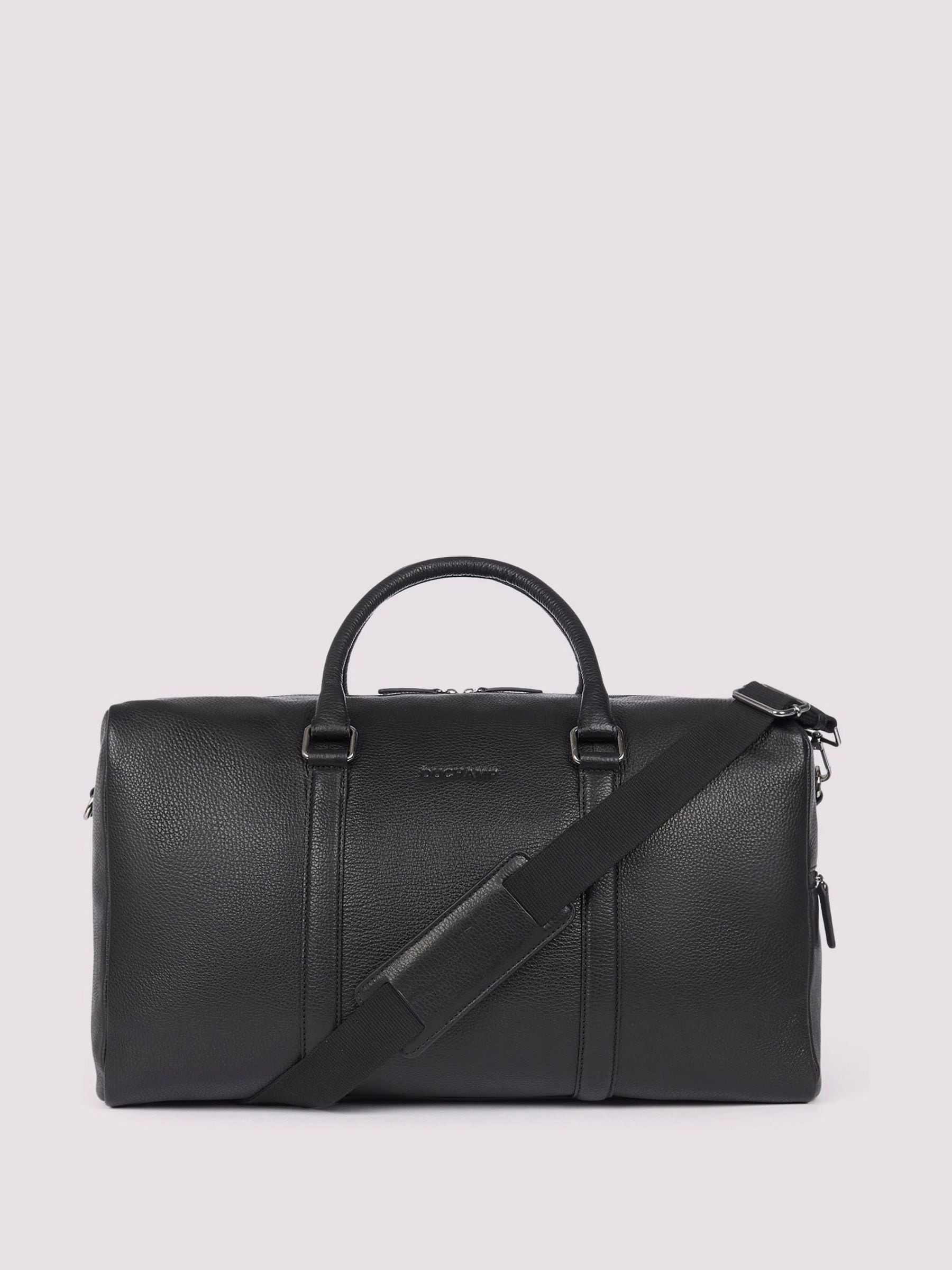 Duchamp black leather weekend bag, UK version