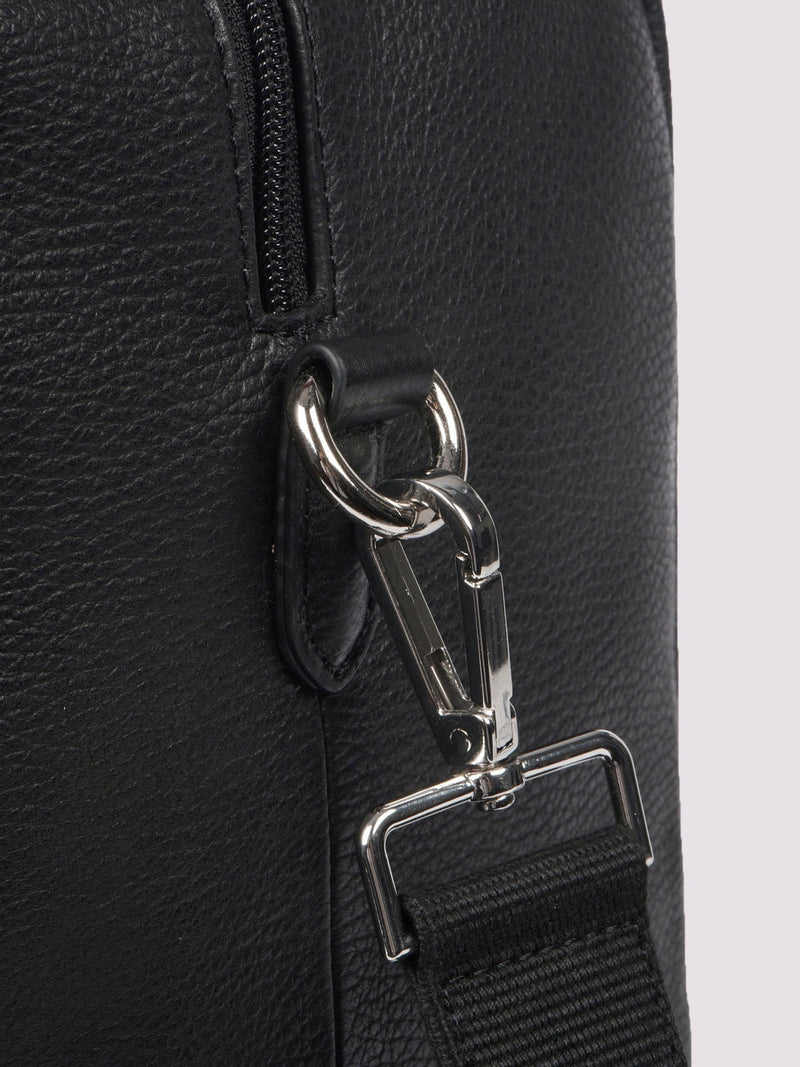 Duchamp black leather weekend bag, UK version
