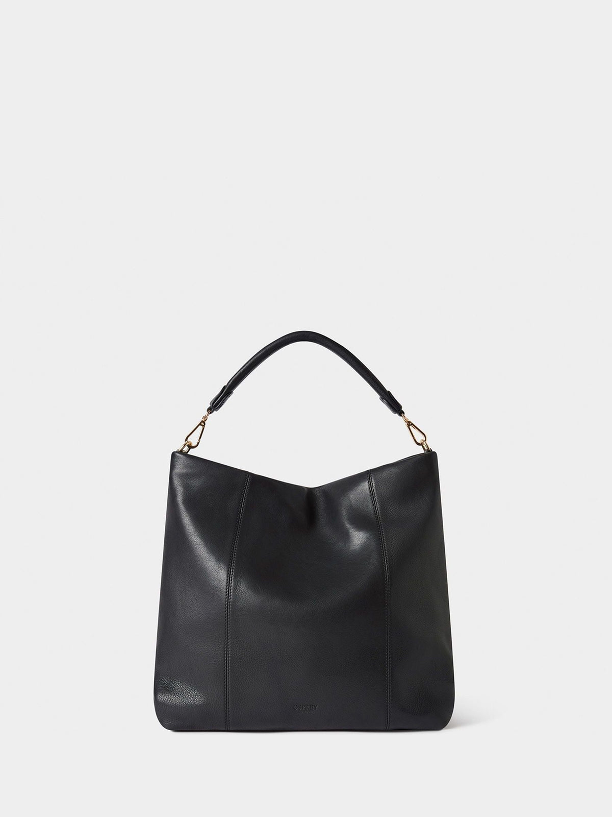 Osprey London Large Carina Hobo black leather bag - British product