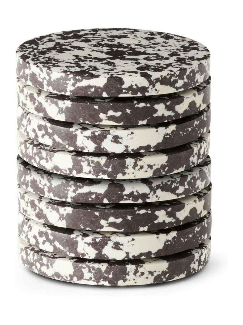 Curateology Black Rock Coasters Set of 8 - British product