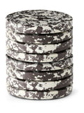 Curateology Black Rock Coasters Set of 8 - British product