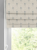 Emily Bond Fowey Blue Honor roman blind, UK version