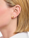 Thomas Sabo gold tone flat stud earrings (British brand)