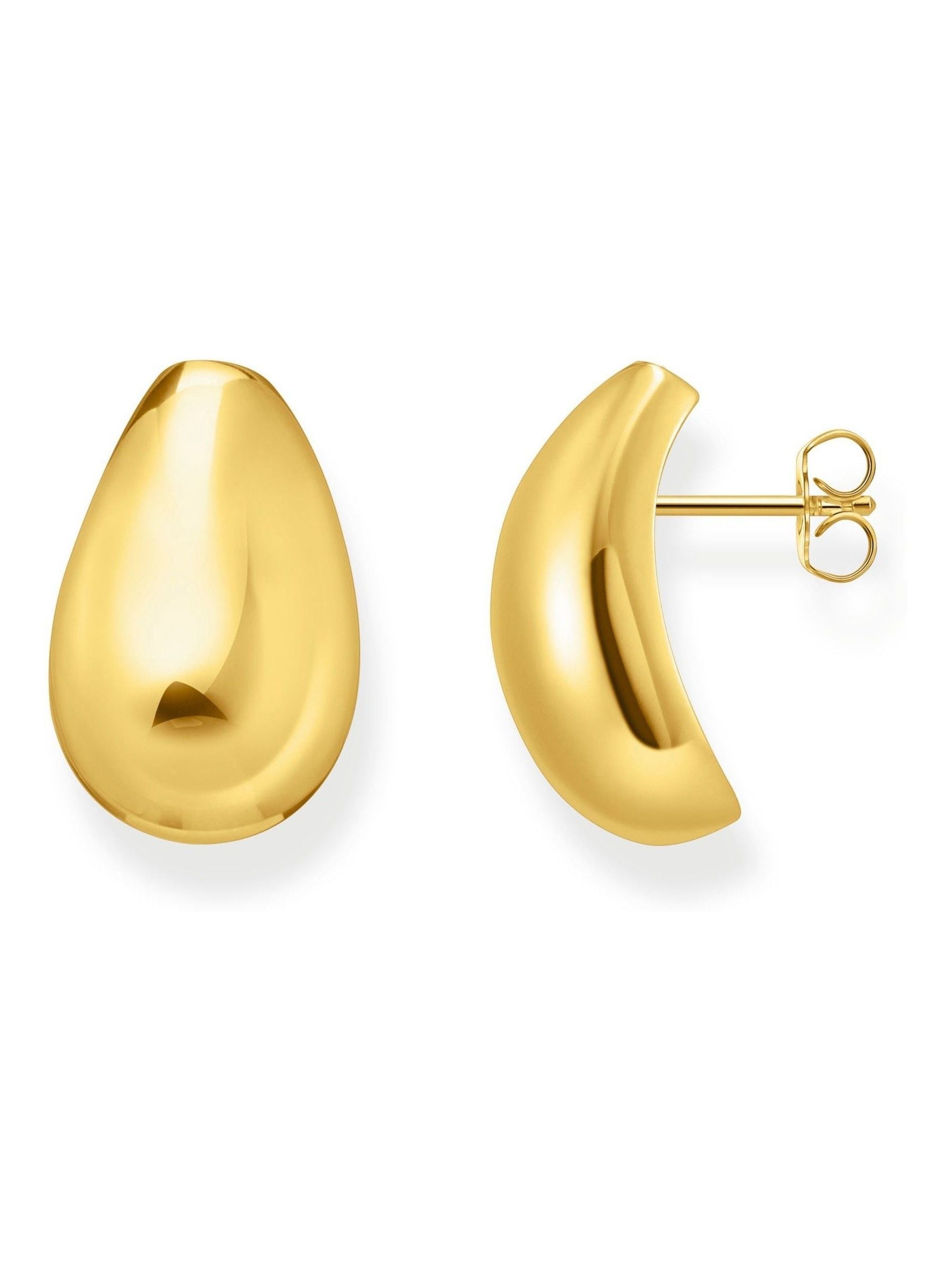 Thomas Sabo gold tone rounded earrings (British brand)