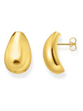 Thomas Sabo gold tone rounded earrings (British brand)
