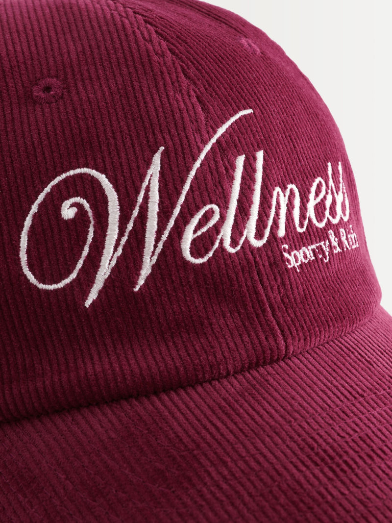 Sporty & Rich red corduroy hat (British brand)