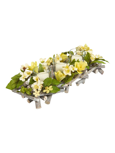 Dibor Hawthorn floraler dreifacher Kerzenhalter