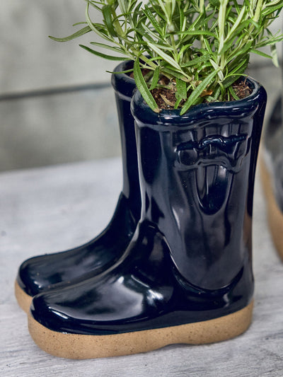 Next Dibor Blue Double Wellington Small Planter- Buy online at McGrocer