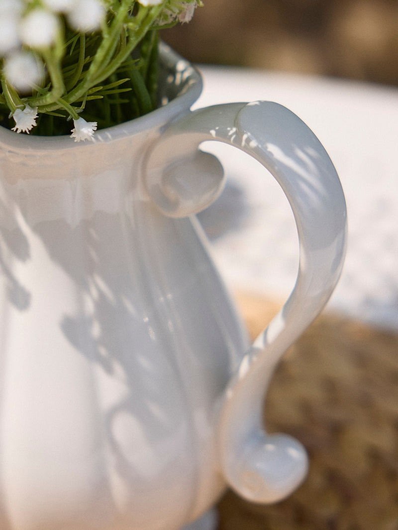 Dibor white Gladestry classical pitcher jug vase - British product