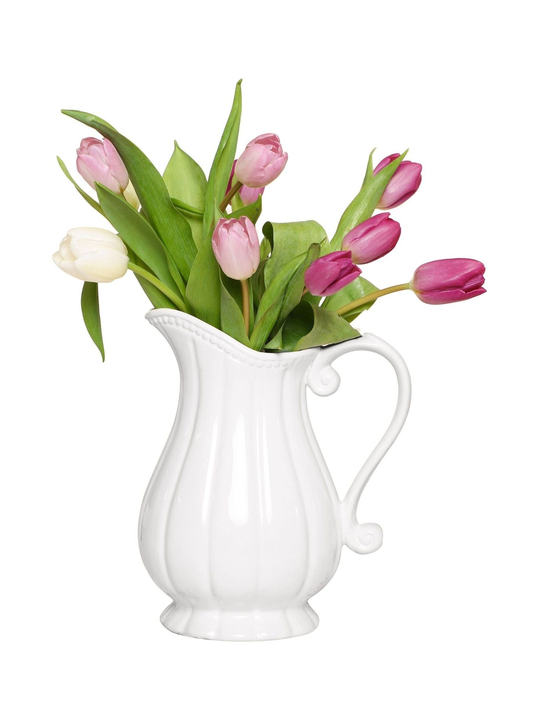 Dibor white Gladestry classical pitcher jug vase - British product