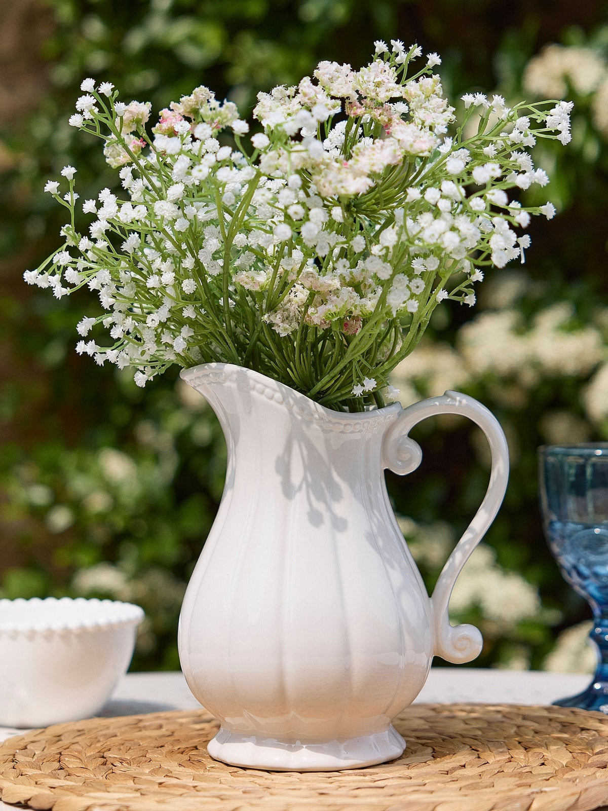 Dibor white Gladestry classical pitcher jug vase - British product