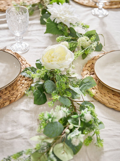 Dibor Zuria Hvit blomstergirlander