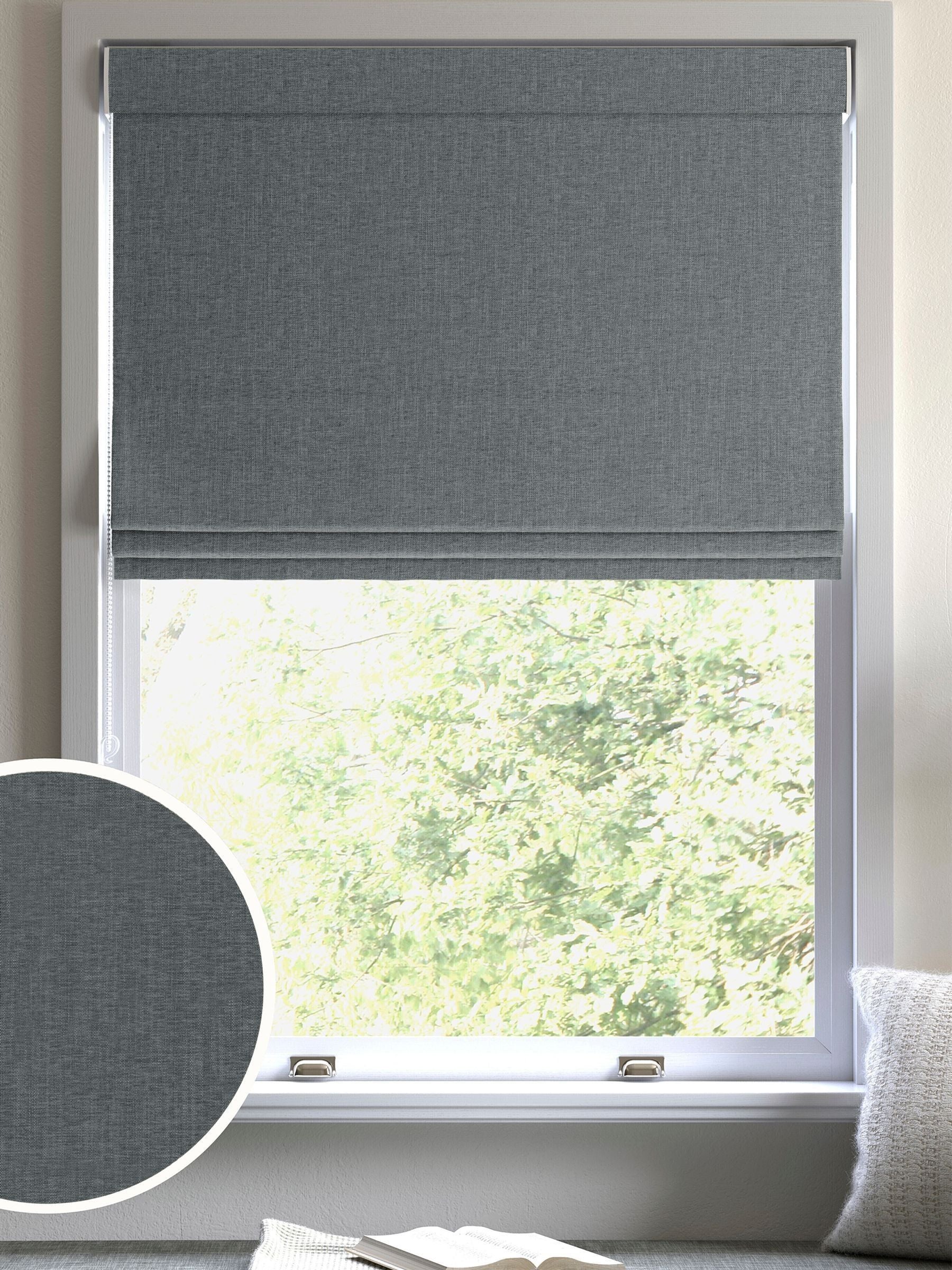 Next Slate Grey Bellum Roman blind made to measure (British brand)