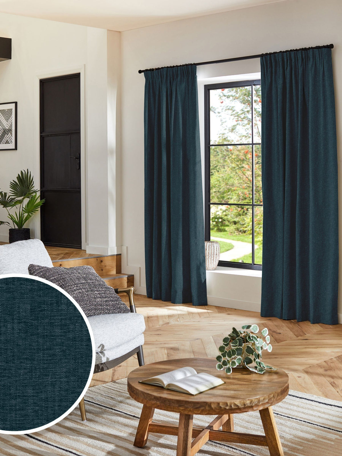 Next purple made to measure curtains (British brand)