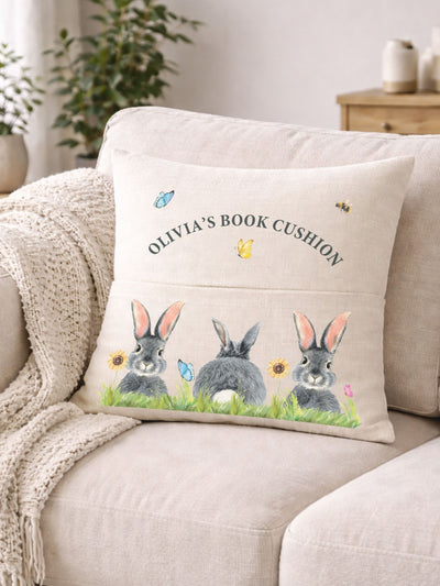 Next Loveabode Personalised 100% Cotton Pocket Book Cushion 40 x 40cm- Buy online at McGrocer