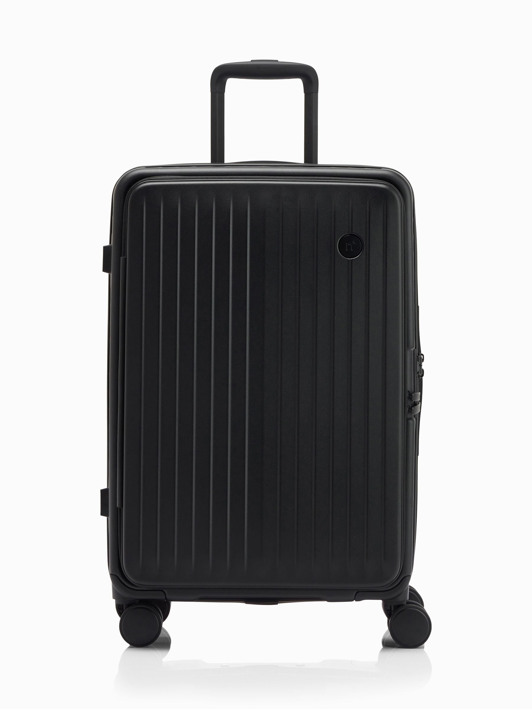 Nere Black Venture Dual Open suitcase 65cm, imported from the UK